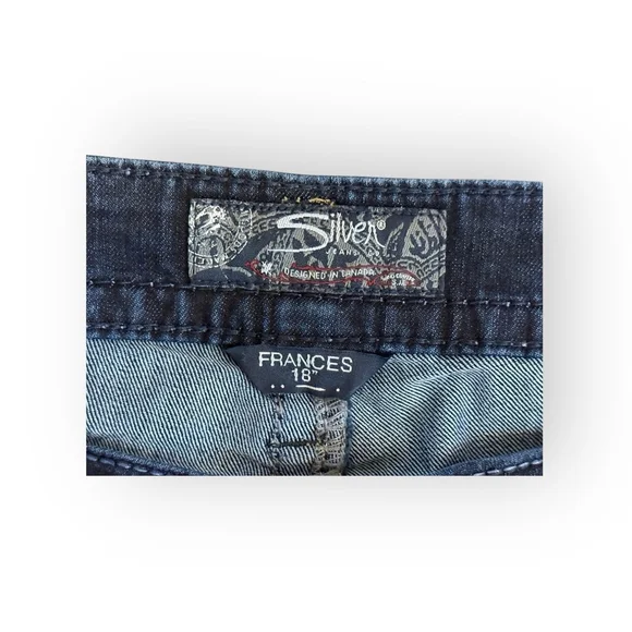 Silver Jeans Frances 18
Bootcut Jeans Womens Dark Wash Stretch Western Sz 31x33 - Picture 5 of 11